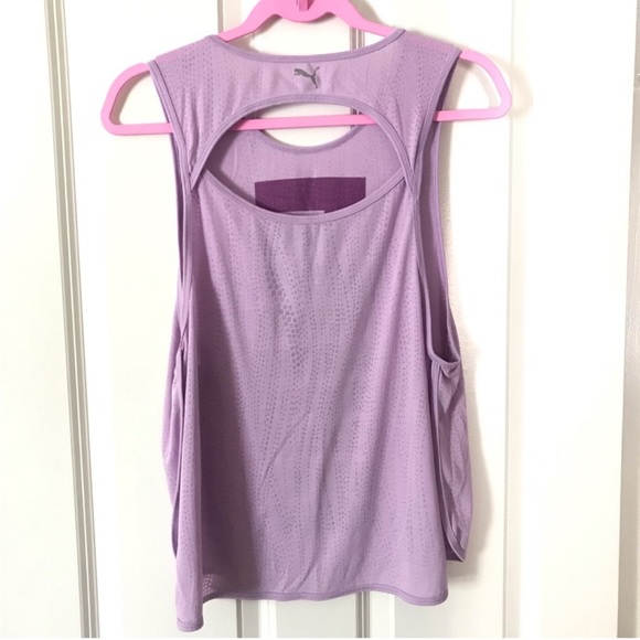✨2/$40✨ NWOT 2-pc Bundle Puma + Nike Blue + Purple Workout Shirts - Picture 6 of 8